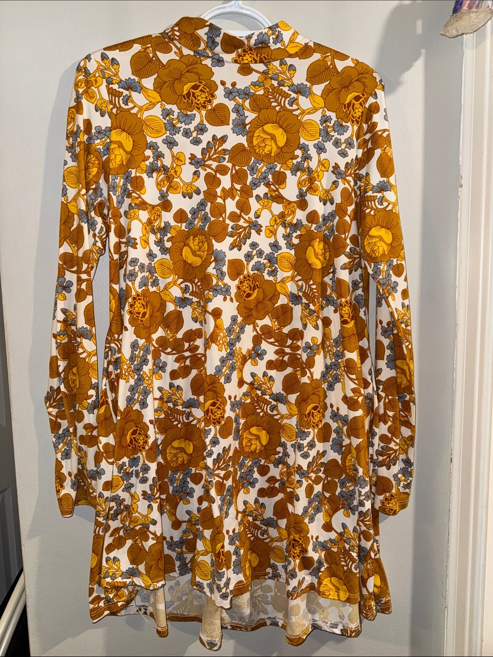 Agnes & Dora Floral Mock Neck Dress